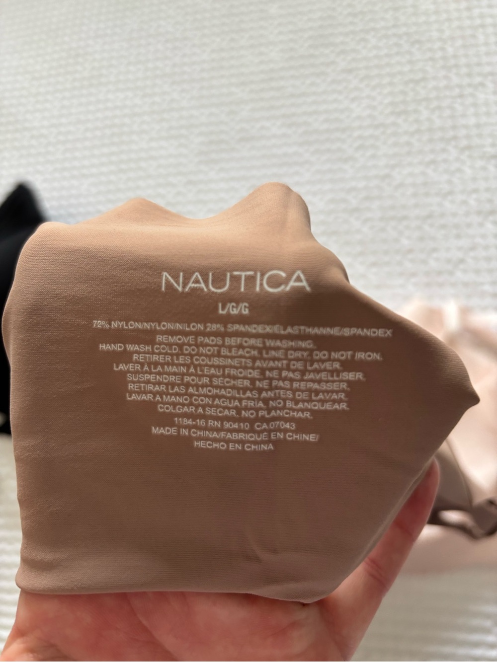 Nautica 3-Pack Wireless Seamless Bras - Black, Brown, Pink - Picture 6 of 7